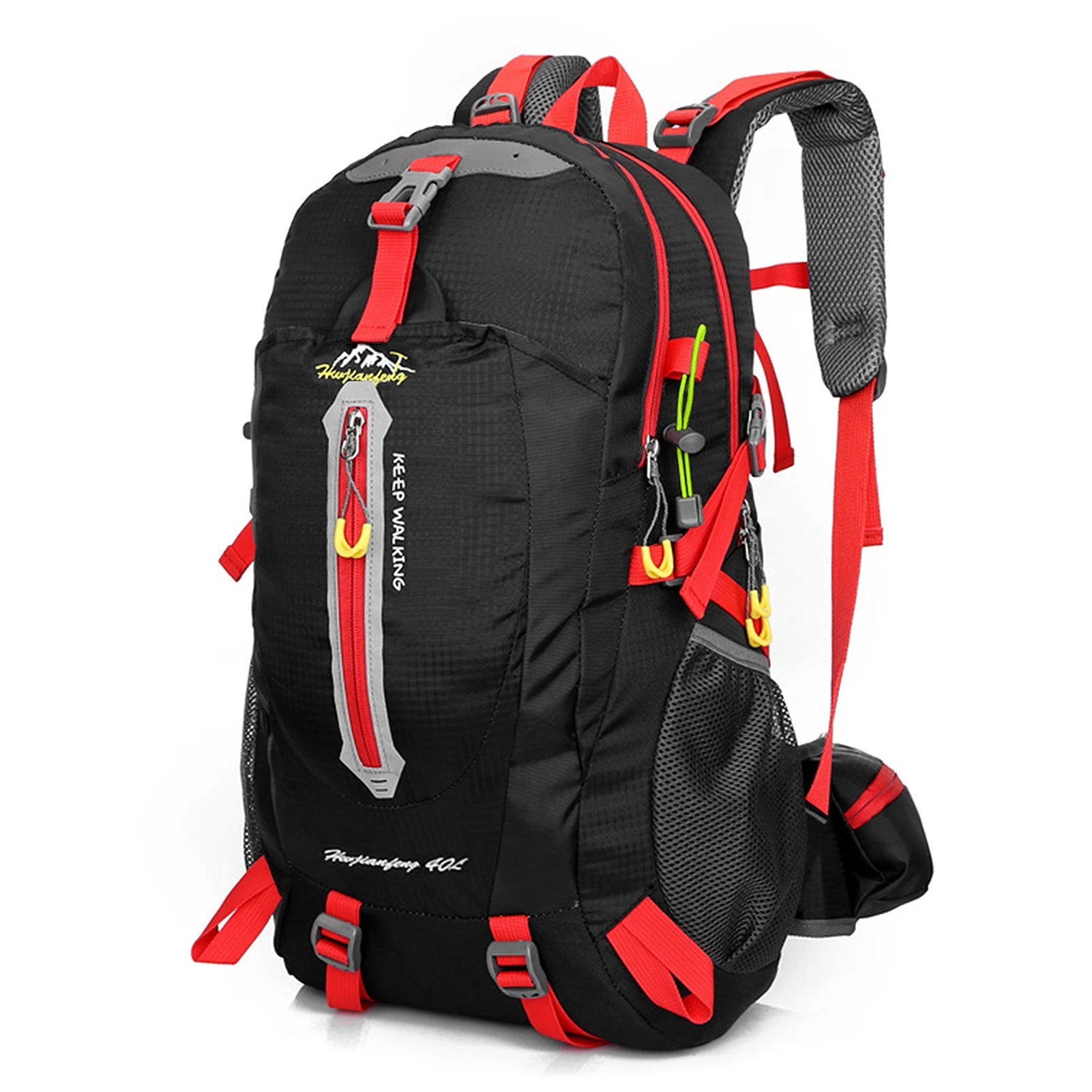 Mochila de Viaje 40L de Nailon Resistente al Agua – Aventura y Estilo Funcional
