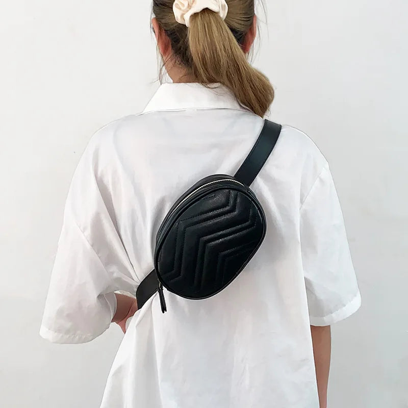 Bolso Riñonera PU Fashion Box – Diseño Estructurado Sofisticado