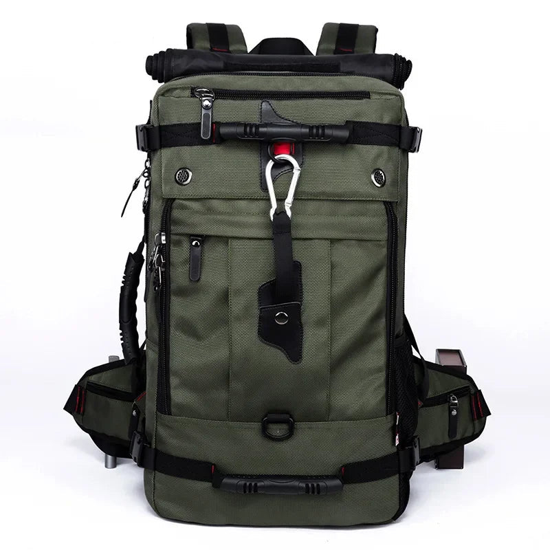 Mochila Táctica Urbana 36–55L Verde Army – Resistente y Segura