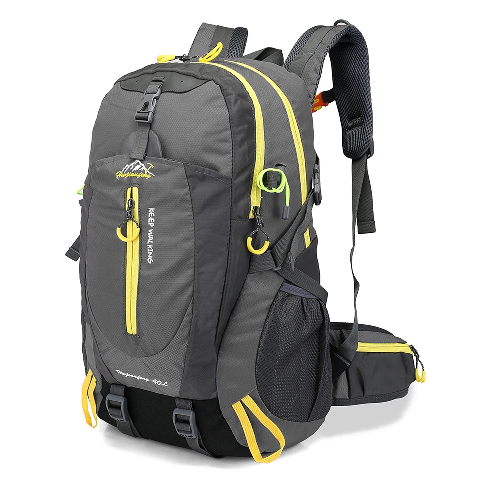 Mochila de Viaje 40L de Nailon Resistente al Agua – Aventura, Comodidad y Estilo Funcional
