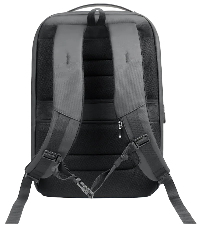 Mochila HK Tech Grey – Gran Capacidad para 17.3", Puerto USB y Seguridad Antirrobo