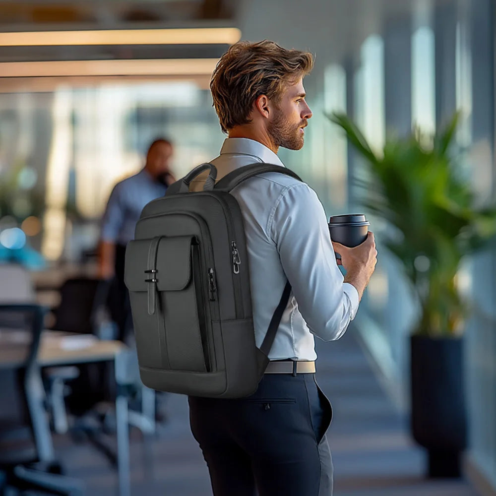 Mochila Business Impermeable Slim para Portátil 15,6” – Ligera y Antirrobo
