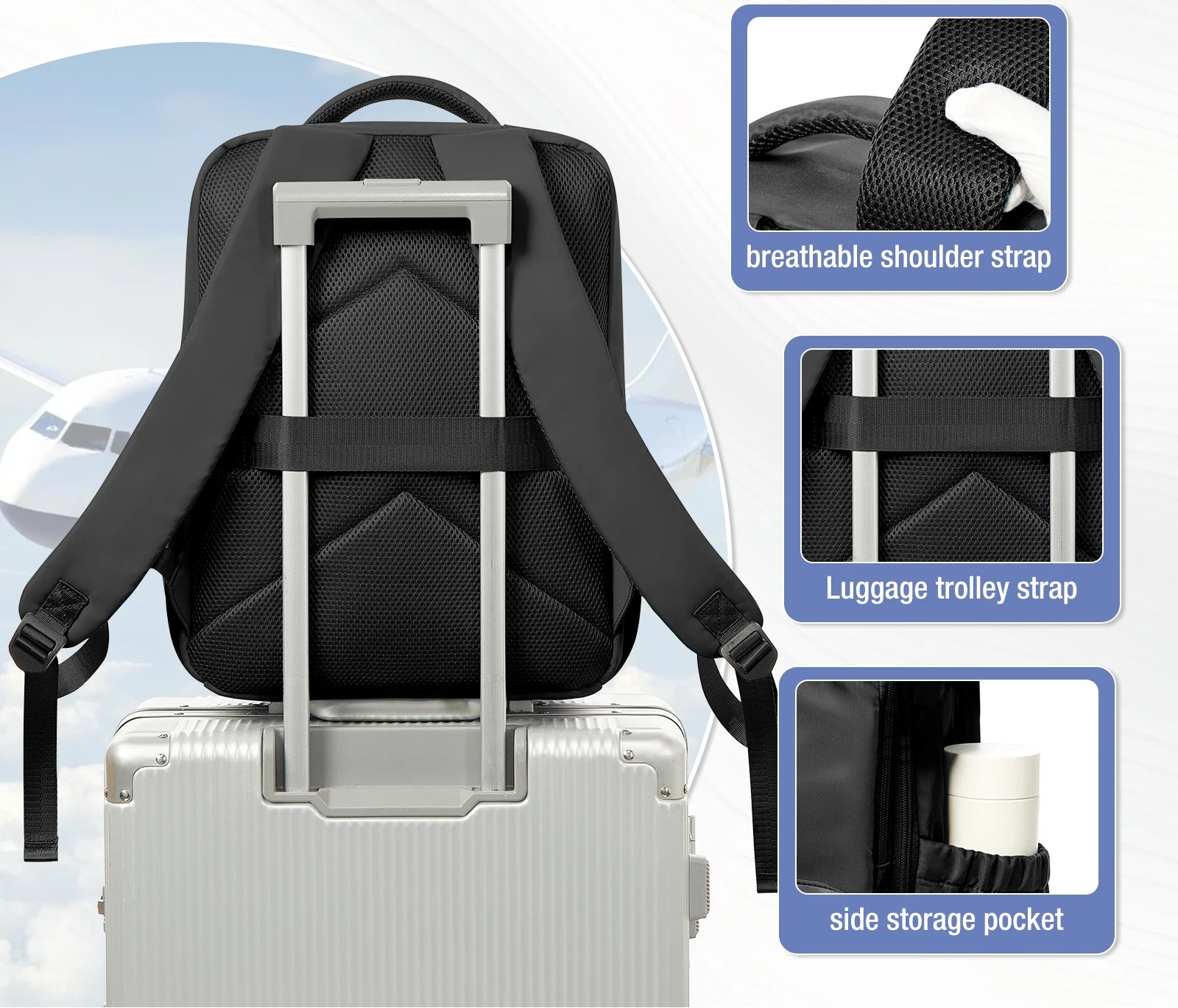 Mochila Likros de Compresión al Vacío – Máxima Capacidad y Viaje Inteligente