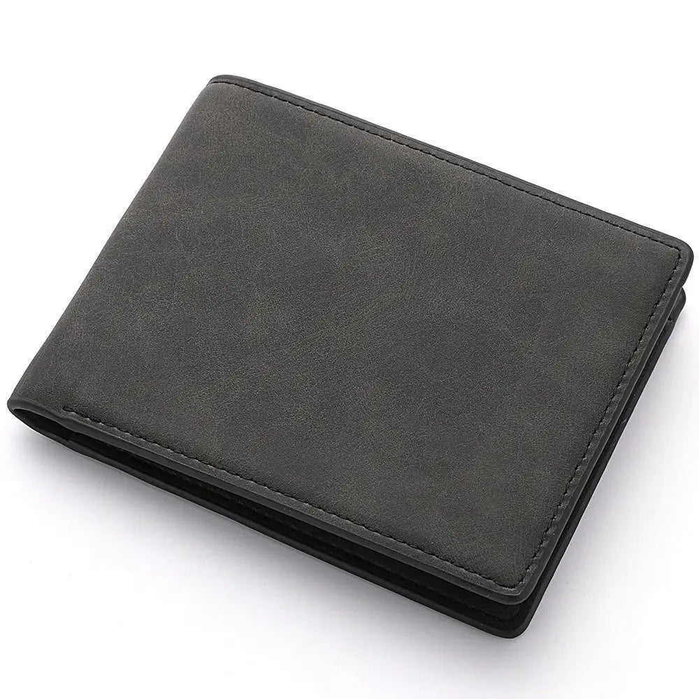 Cartera Plegable de Gran Capacidad para Hombre - Negro