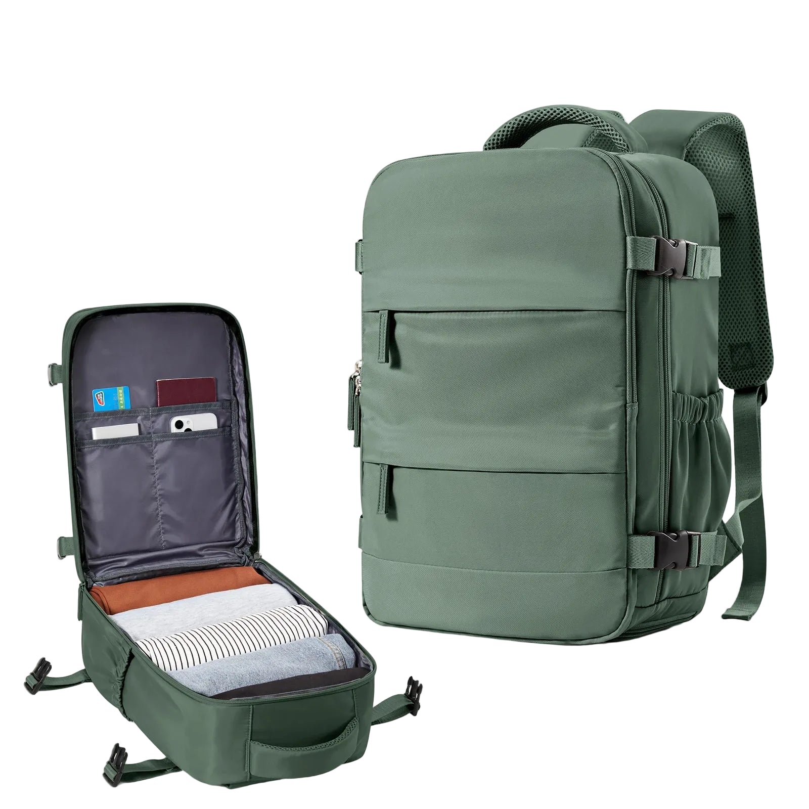 Mochila de Viaje Cabina de Nailon – Ligera, Amplia y Funcional