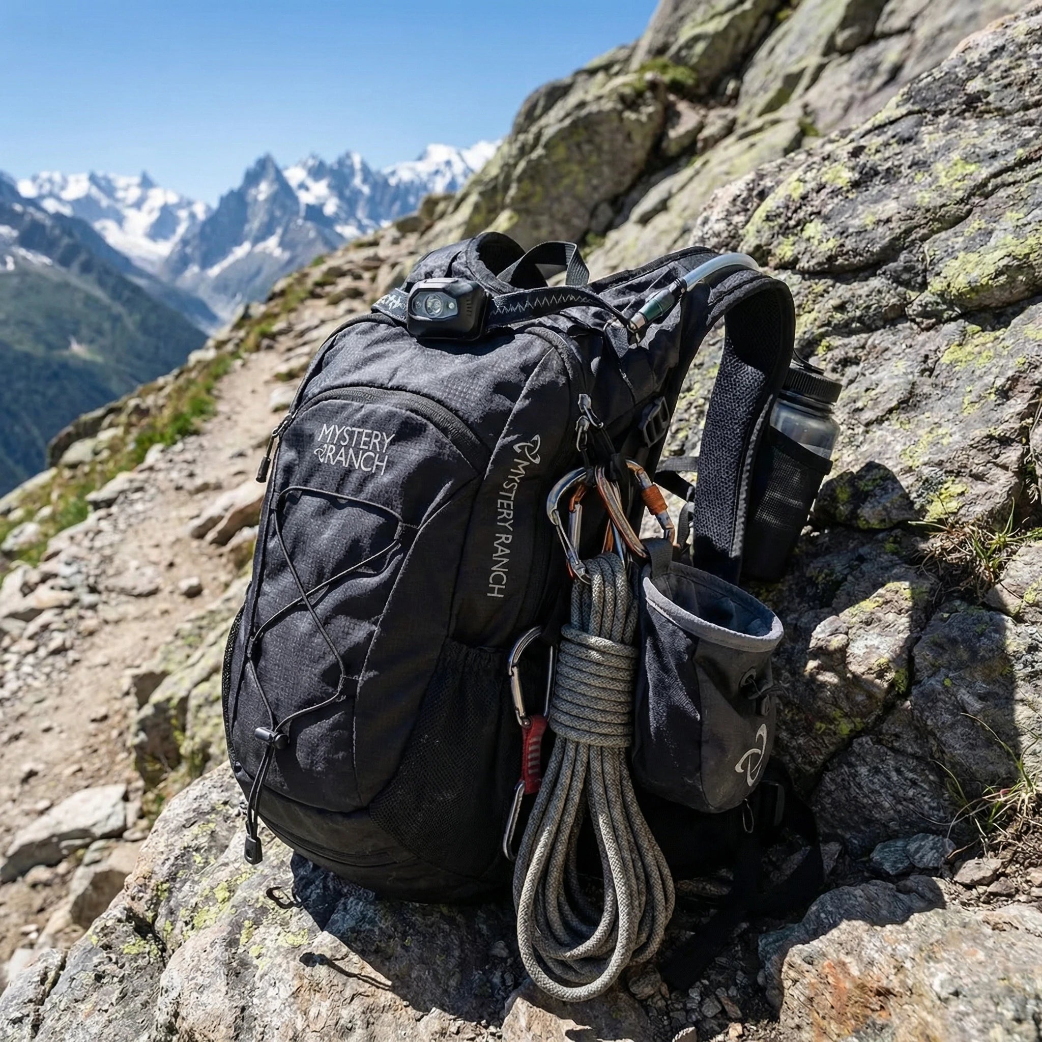 Mochila Táctica Mystery Ranch 20L Negra – Resistencia Blindada y Estilo Urbano