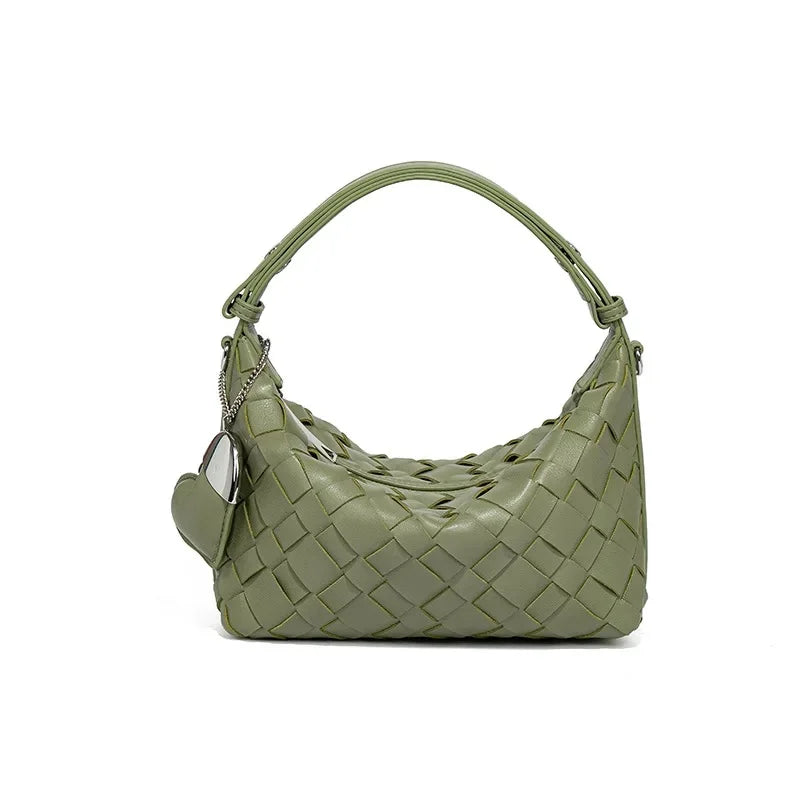 Bolso tote de PU Verde Oliva – Minimalismo Sofisticado y Estilo Contemporáneo