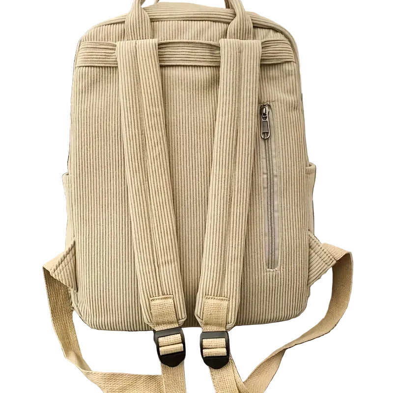 Mochila de Pana Beige Ultraligera 20–35L – Elegancia Natural y Comodidad Diaria