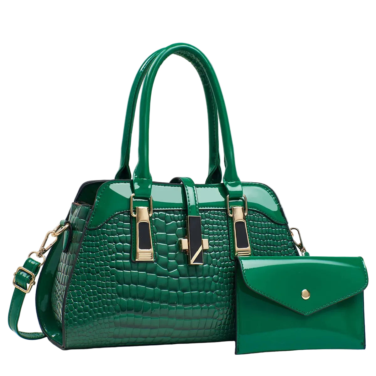 Bolso Tote Verde Elegante – Estructura Sofisticada y Estilo Atemporal