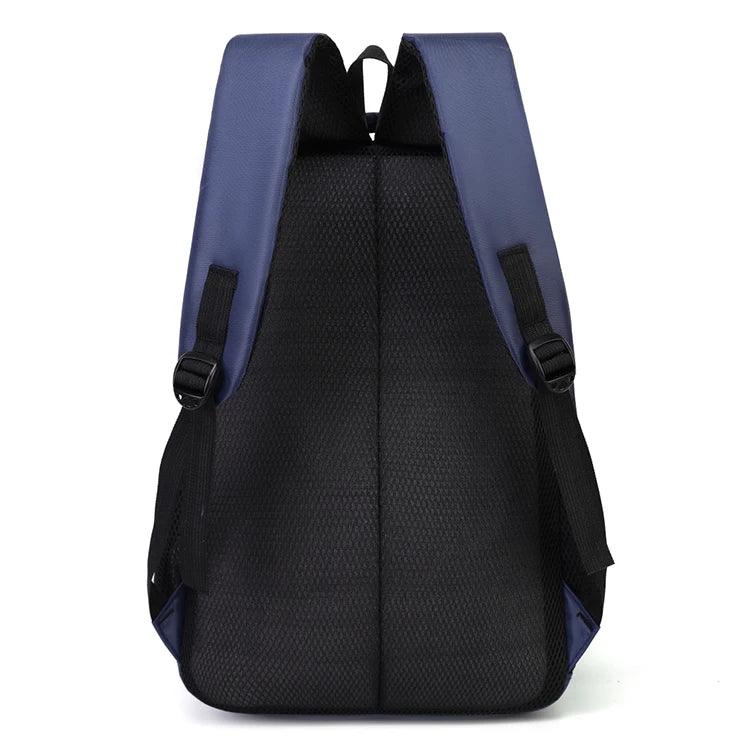 Mochila Business Unisex Azul Oscuro de Nylon – Elegancia Profesional