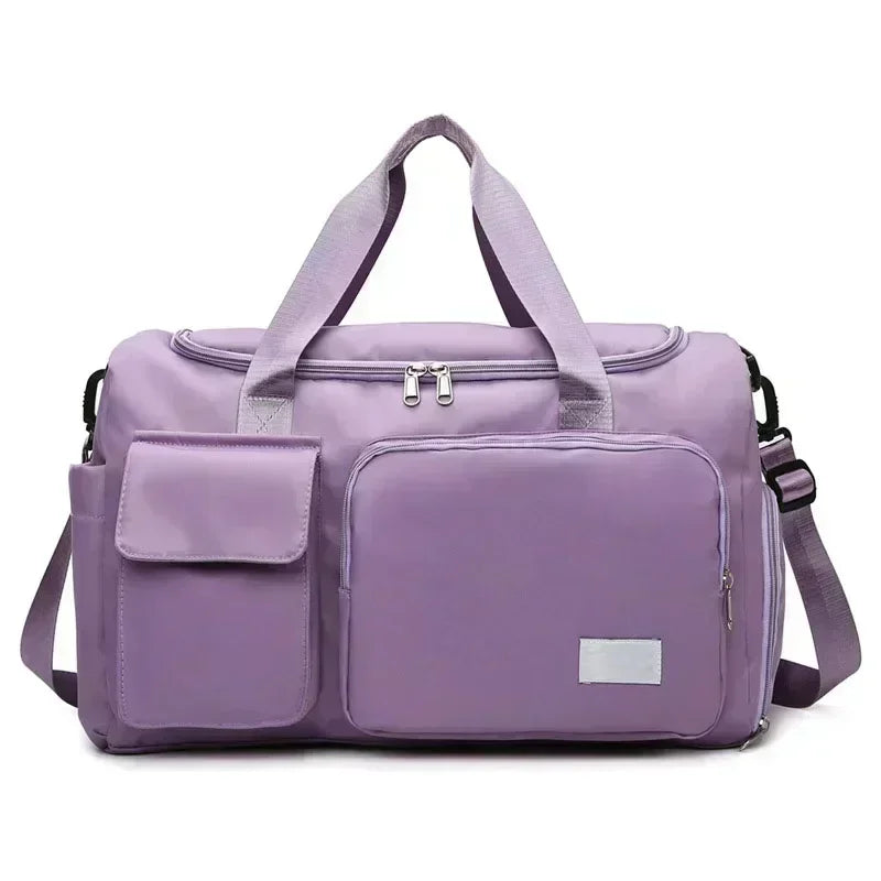 Bolsa de Viaje y Fitness Unisex Lila 35 L – Impermeable y Apta para Cabina