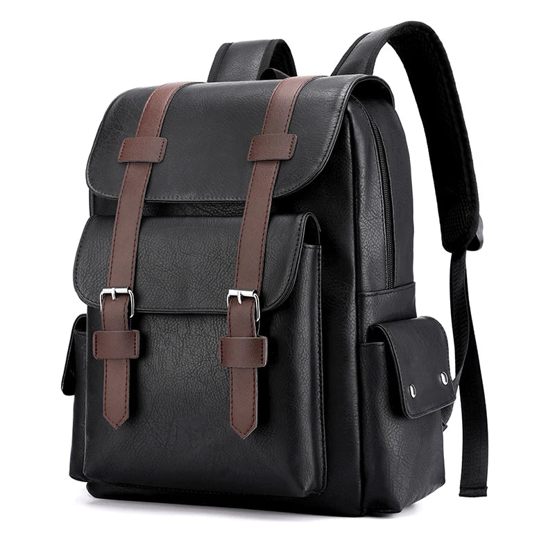 Mochila Casual de Cuero PU Premium – Estilo Urbano y Capacidad Inteligente
