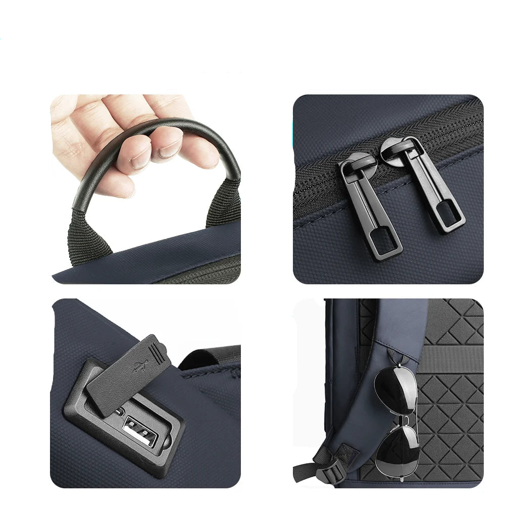 Mochila para Portátil Business & Casual – Ligera, Impermeable y Antirrobo