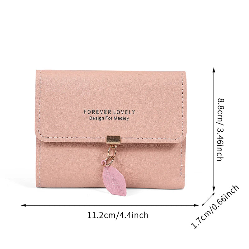 Cartera Pequeña Tríptica con Colgante para Mujer