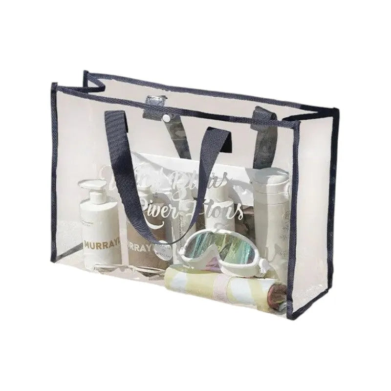 Tote Bag de Playa Transparente – Espaciosa, Moderna y a Prueba de Agua