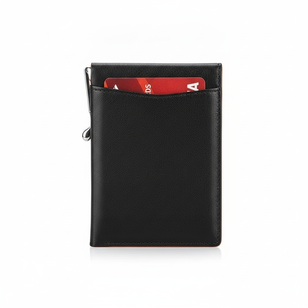 Cartera Slim con Clip para Billetes y RFID para Hombre