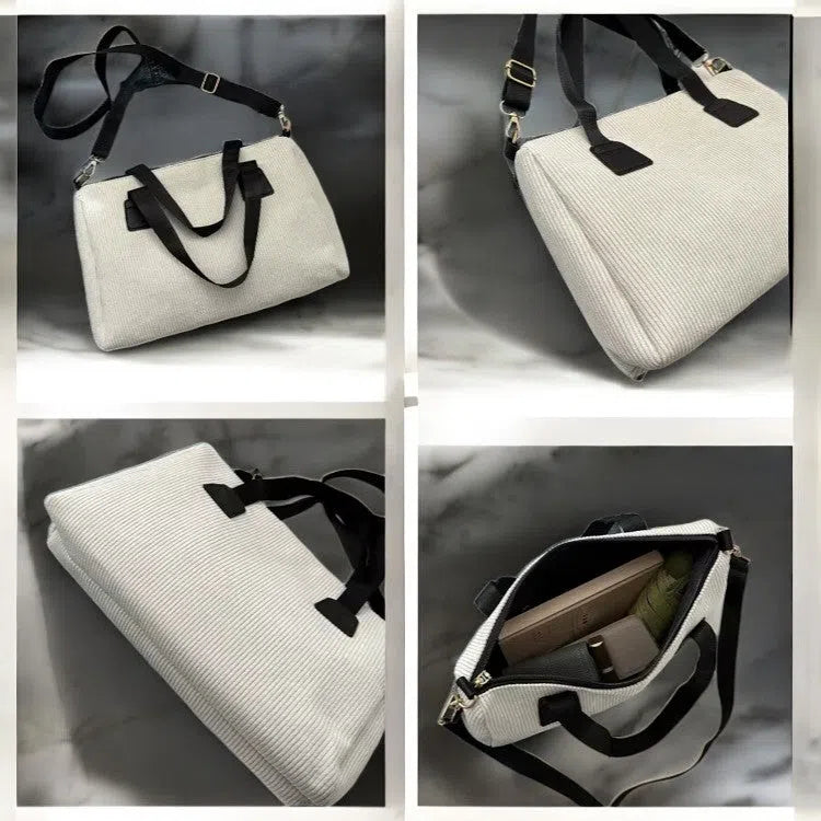 Bolsa de Viaje de Pana Blanca