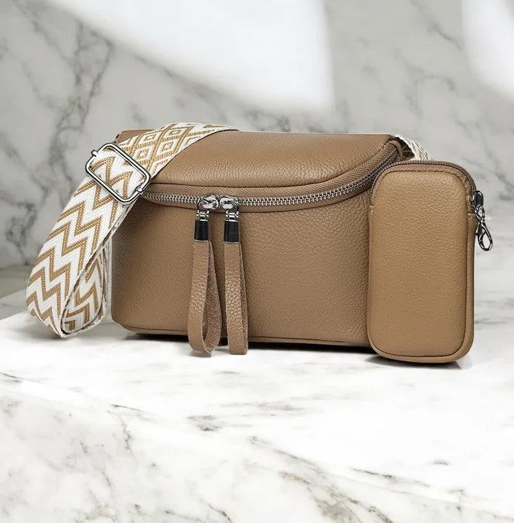 Bolso Bandolera Cruzada de Cuero