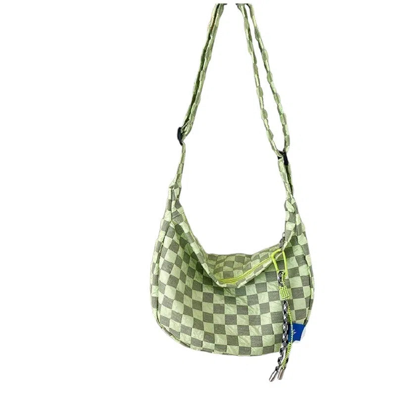 Bolso Bandolera Diseño de Cuadros Colores