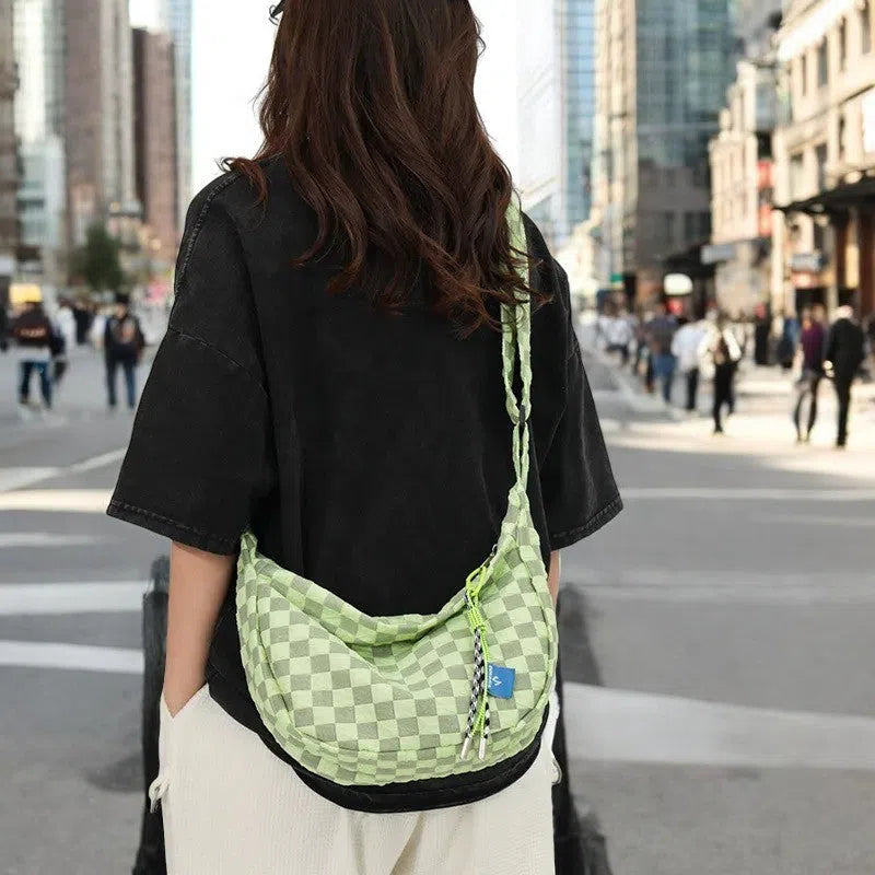 Bolso Bandolera Diseño de Cuadros Colores