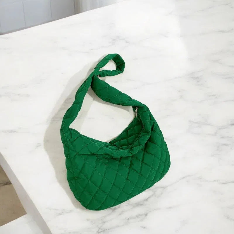 Bolso Bandolera Hobo Acolchada Neón