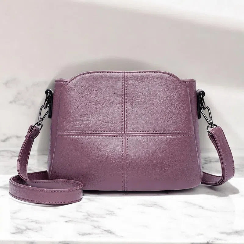 Bolso Bandolera PU Lila Cubo