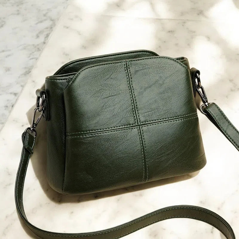 Bolso Bandolera PU Verde Cubo