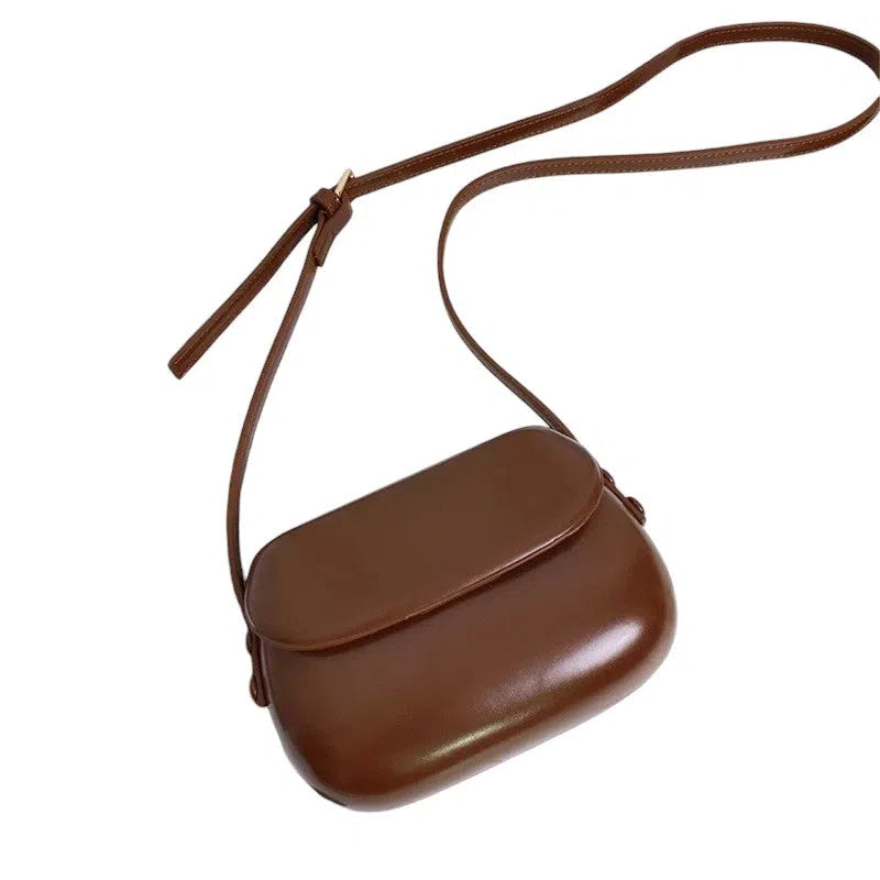 Bolso Bandolera TPU de Broche Café