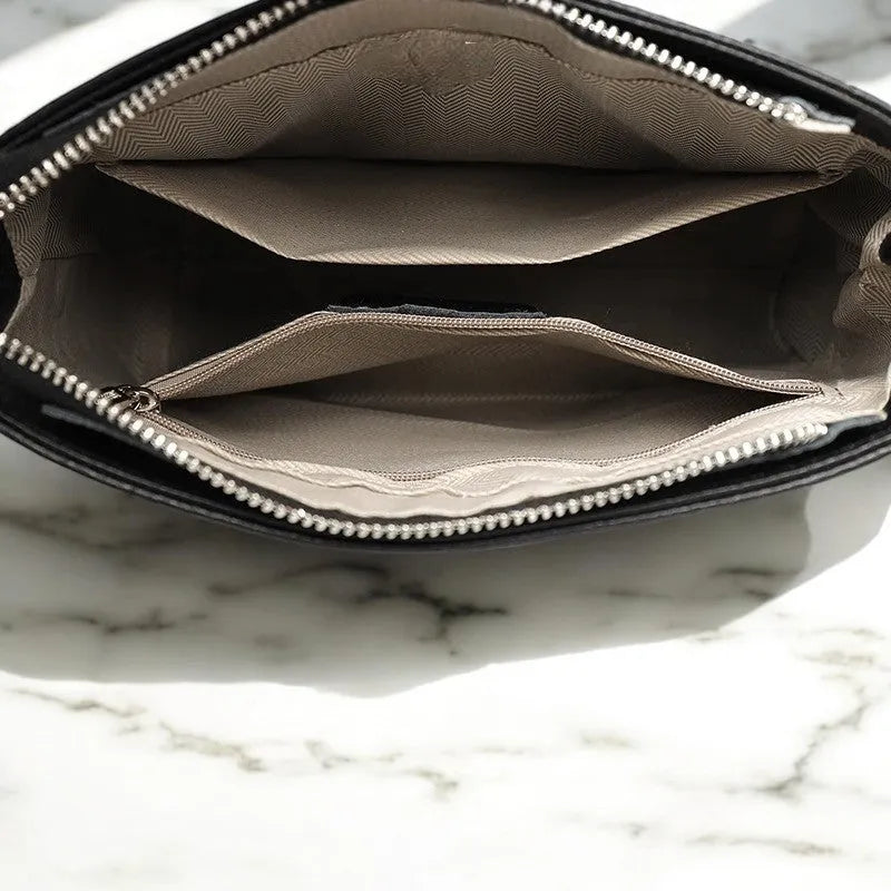 Bolso Bandolera de Cuero Blanco