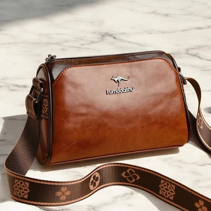 Bolso Bandolera de Cuero Elegante Básicos