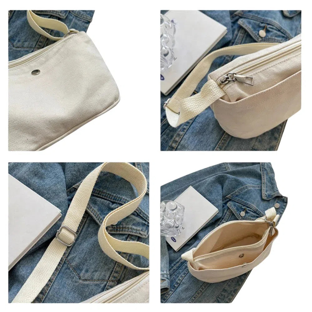 Bolso Bandolera de Lona Vintage