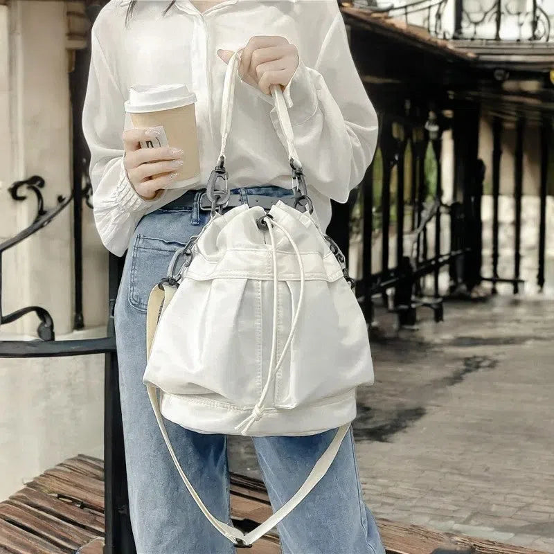 Bolso Bandolera de Nylon Bucket