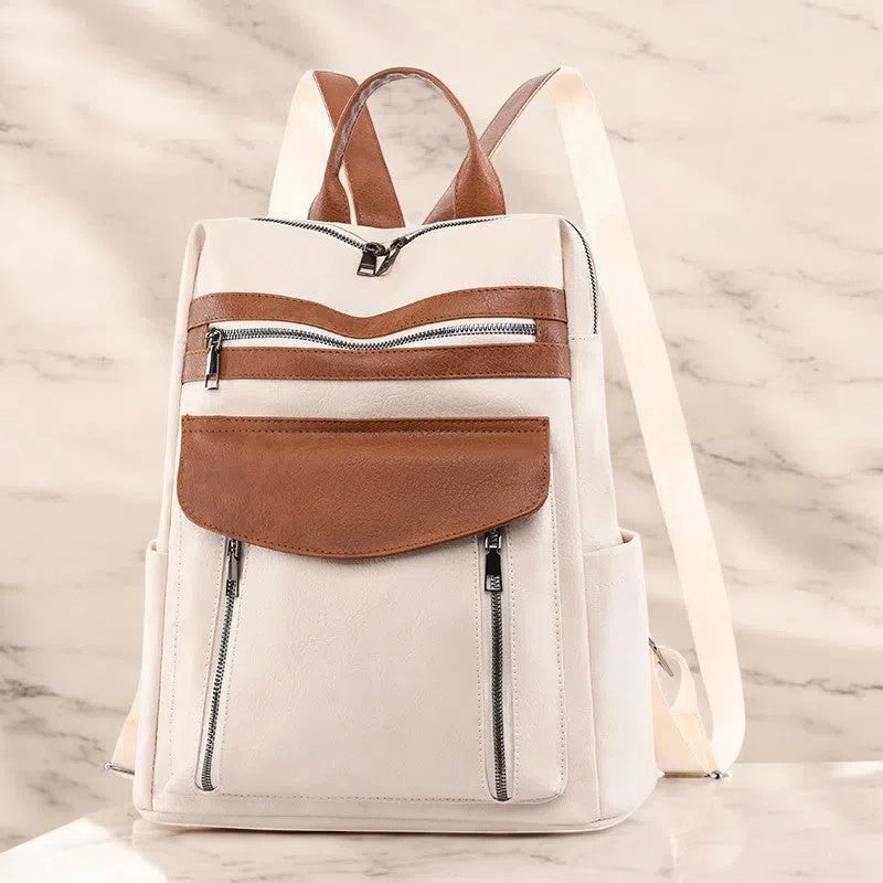 Bolso Mochila Elegancia Versátil de Cuero