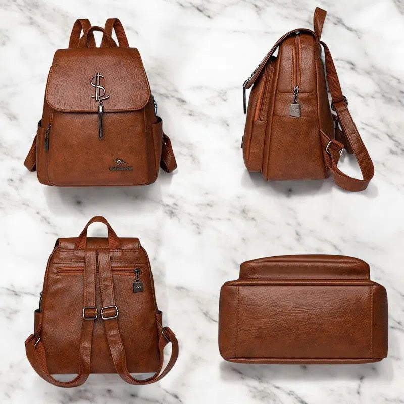 Bolso Mochila Premium de Cuero