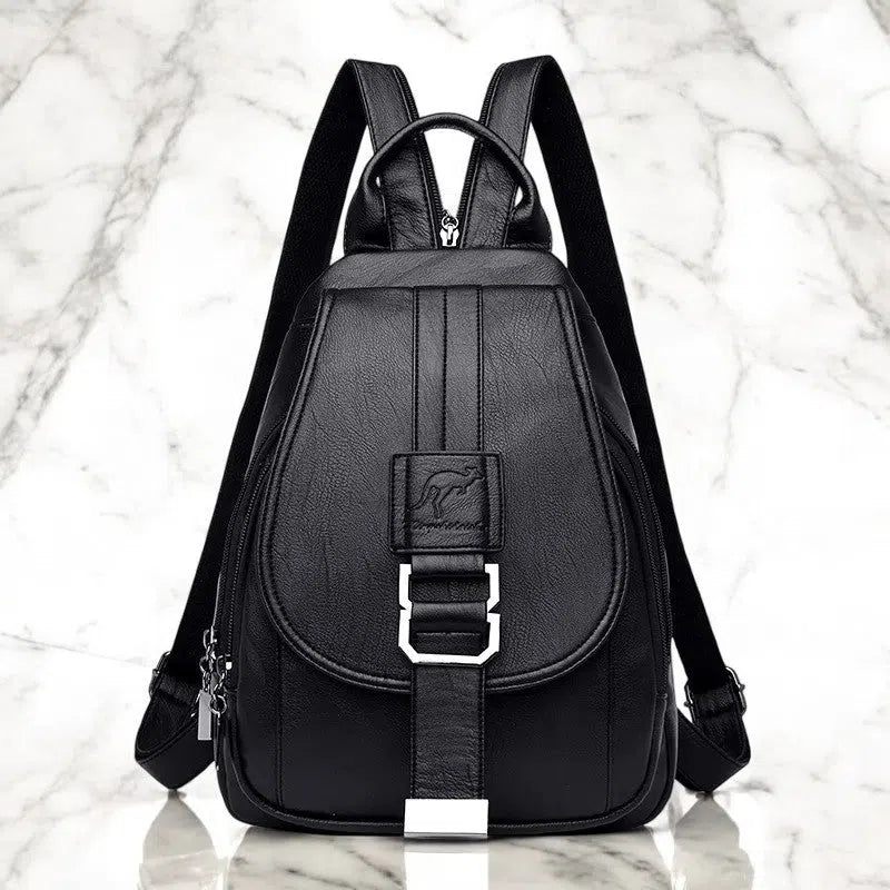 Bolso Mochila y Bandolera Elegante de PU Básicos