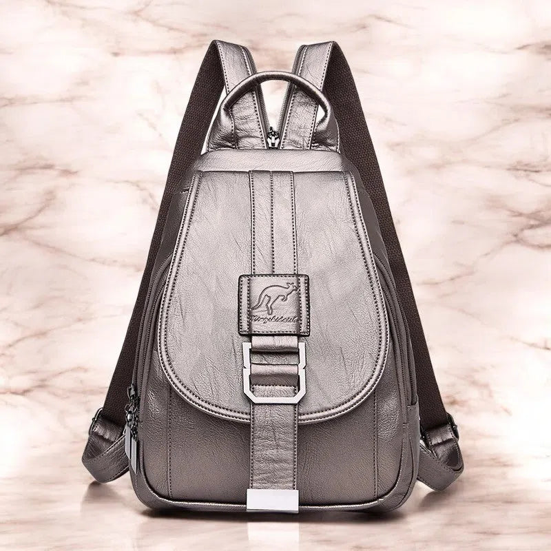 Bolso Mochila y Bandolera Elegante de PU Colores