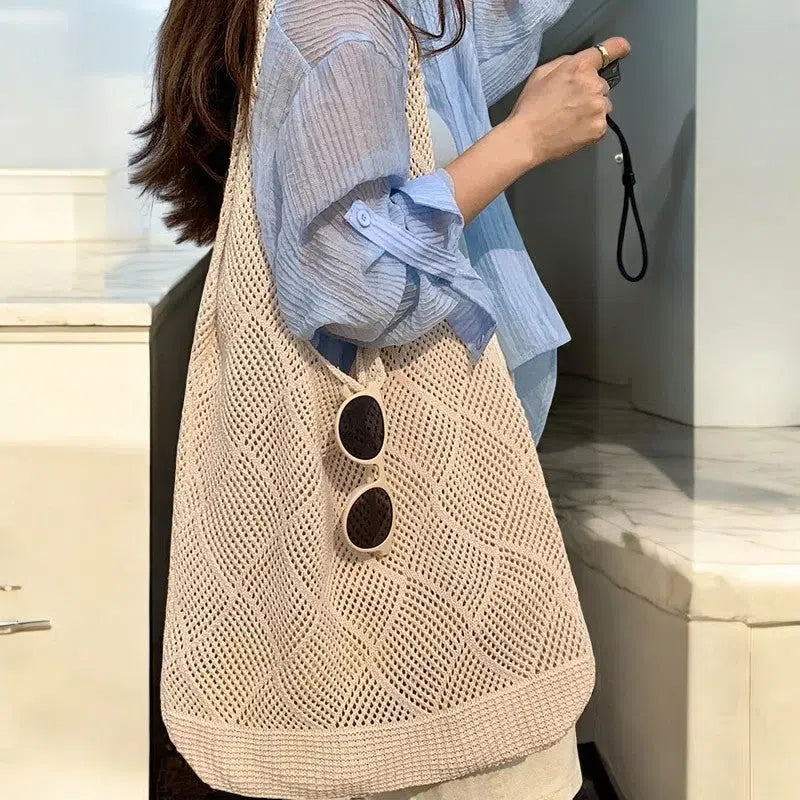 Bolso Playa Bohemio Tejido