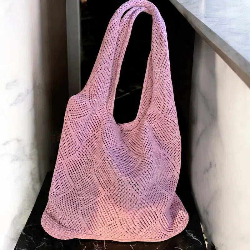 Bolso Playa Bohemio Tejido de Colores