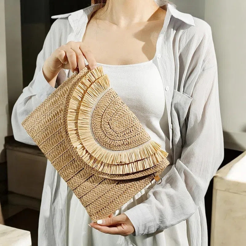 Bolso Rafia Estilo Tote Bag