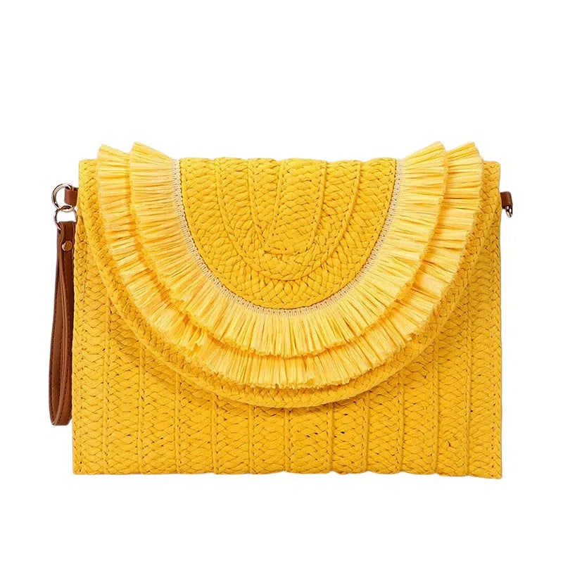 Bolso Rafia Estilo Tote de Colores