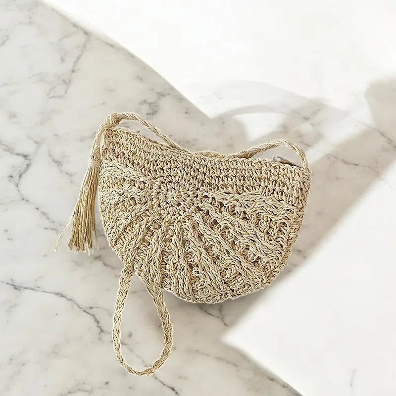 Bolso Rafia Saddle