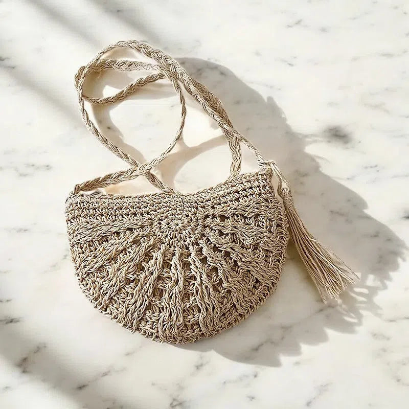 Bolso Rafia Saddle