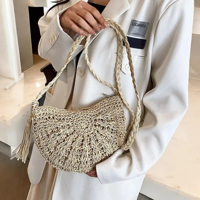 Bolso Rafia Saddle