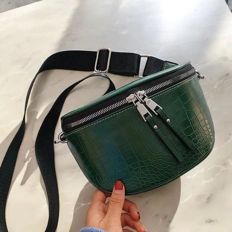 Bolso Riñonera Diseño Cocodrilo de Colores