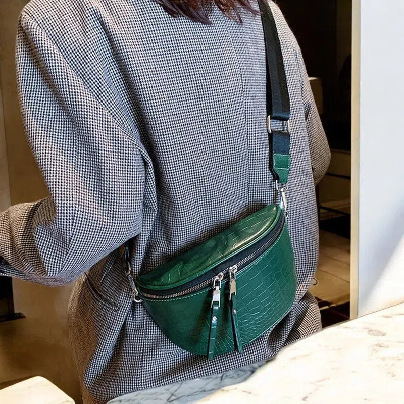 Bolso Riñonera Diseño Cocodrilo de Colores