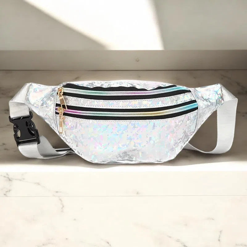 Bolso Riñonera Metálica de Prismas