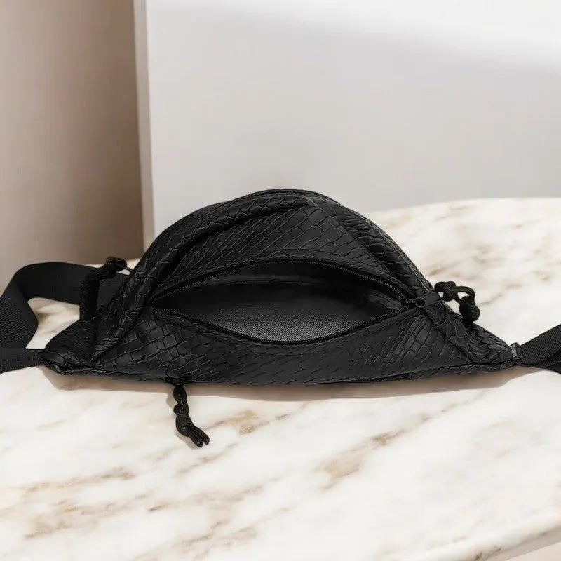 Bolso Riñonera de PU Negro