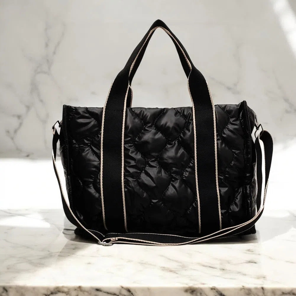 Bolso Shopper Acolchado Metalizado