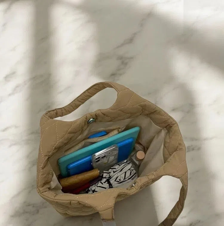 Bolso Shopper Acolchado de Broche