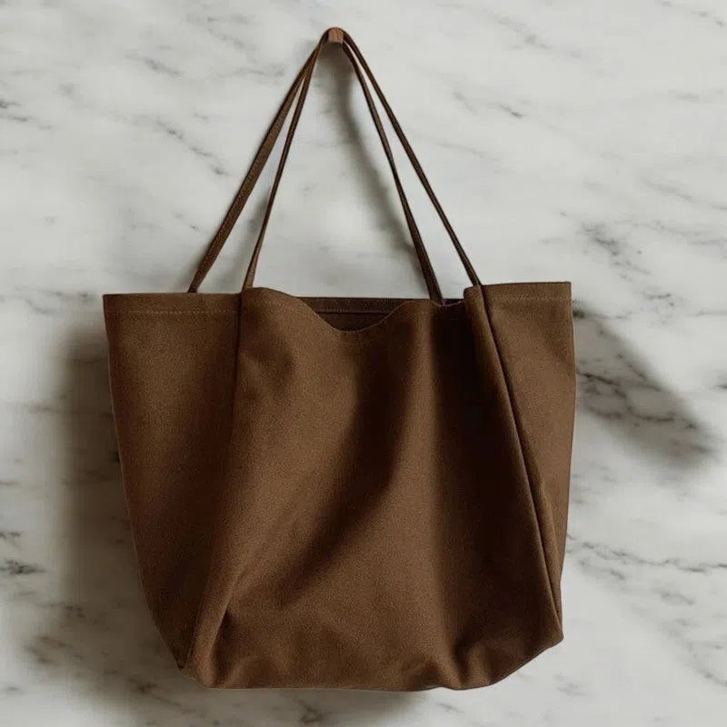 Bolso Shopper Amplio Elegante Café